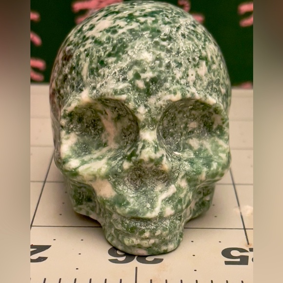 Tree Agate Crystal Skull beautifully Hand carved - Picture 6 of 6